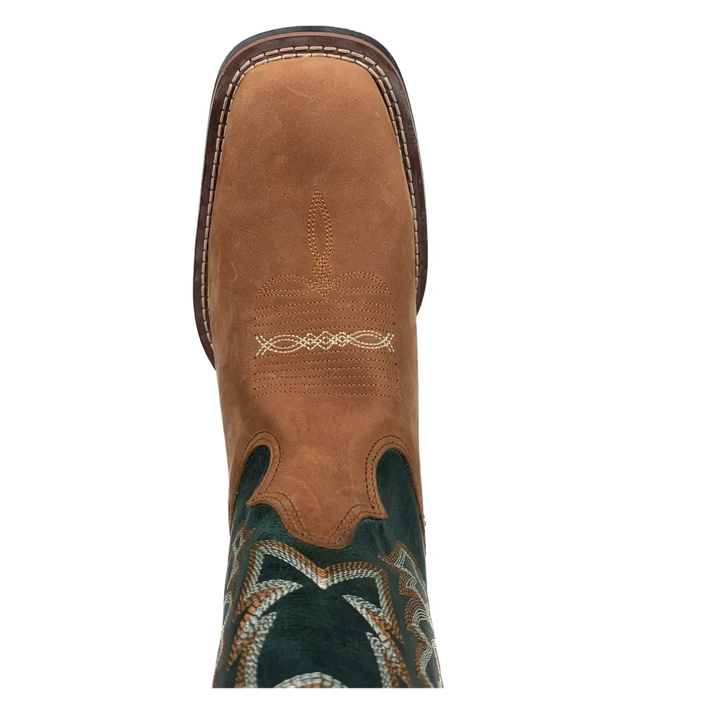 Bota Masculina Couro Bovino Bico Quadrado Texas Rodeo - Imagem 4